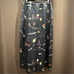 Tracy Evans Black Floral A-Line Skirt, Size 11